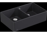 Butler Sink 80 x - Double-bowl sink - Ebony Ceramicplus - 795 x 500 x 220 mm