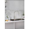 Classic Fusion Round  koud  warm en kokend-water-kraan met kindveilige  dubbel druk-draai bedieningsknop  Chroom