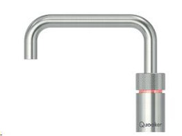 Nordic Square  Single tap kokend-water-kraan met kindveilige  dubbel druk-draai bedieningsknop  RVS