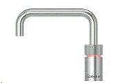 Nordic Square  Single tap kokend-water-kraan met kindveilige  dubbel druk-draai bedieningsknop  RVS