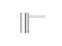 Nordic zeeppomp  Chroom. Van bovenaf navulbaar  gelagerd  metalen binnenwerk. Kraangatboring O 25mm