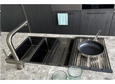 311618GM - Lanesto Burgos - Vlak- en onderbouw - 590 x 440 mm - Gun Metal - Grote bak links