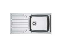 FLX6111001 - 101.0733.751 - Flash - Evier a encastrer / 1000 x 500 mm / Vidage Manuel / Inox