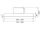 FDR900XS - 350.0562.356 - Drop - Groupe integre / 900  mm/ Inox
