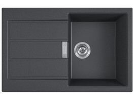 S2D61178PW1 - 143.0717.391 - Sirius 2.0 - Evier a encastrer / 780 x 510 mm / 1 bassin / Blanc / Reversible