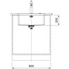 MYX110550M1 - 122.0717.425 - Mythos - Cuve a sous-encastrer / 550 x 400 mm / Lisse