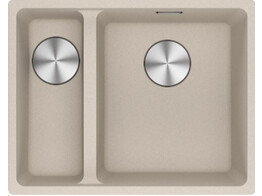 MRG260KRR1 - 135.0740.380- Maris - Evier a affleurer/ 553 x 433 mm / 2 cuves/ Grande cuve a droite / Cafe creme