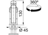301053 - 115.0707.619 - Basic zwenkbaar chroom Basic orientable  chrome