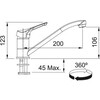 301053 - 115.0707.619 - Basic zwenkbaar chroom Basic orientable  chrome