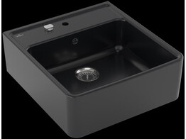 Gootsteen met enkele spoelbak - automatische bediening Pure Black Ceramic Plus