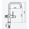 Click 3-en-1 - Robinet coude - Cuivre - Click Boiler Simple/Combi Titanium - eau bouillante