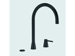 Osiris Design Cone 3-in-1 - tweegatskraan rond - Sturdy Black - Click Boiler Single/Combi - kokend