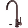 Push 3-in-1 - Ronde kraan - Copper - Click boiler Single/Combi Titanium - kokend