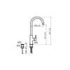 Push 3-in-1 - Ronde kraan - Copper - Click boiler Single/Combi Titanium - kokend