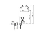 Push 3-in-1 - Ronde kraan - Gold - Click boiler Single/Combi Titanium - kokend