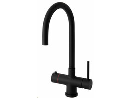 3-in-1 - Ronde kraan - Sturdy Black- Combi Extra Titanium - kokend