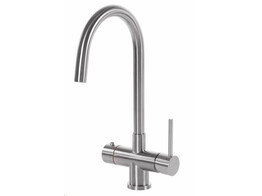 3-in-1 - Ronde kraan - Inox - Combi Extra Titanium - kokend