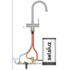 Selsiuz - 350209 - Kokendwaterset 5l boiler - Combi - Ronde kraan - Gun Metal