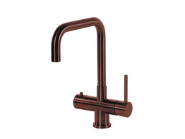 3-in-1 - Haakse kraan - Copper - Single Titanium - kokend