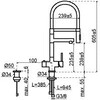 3-in-1 - XL kraan Push - Gun Metal - Click Boiler Single/Combi Titanium - kokend