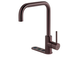 Unlimited 5-in-1 - Haakse kraan - Copper - Single Titanium - kokend  gekoeld en bruisend br/ Opgelet  Artikel bestaat uit 3 dozen 
