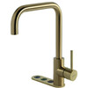 Unlimited 5-in-1 - Haakse kraan - Gold - Single Titanium - kokend  gekoeld en bruisend br/ Opgelet  Artikel bestaat uit 3 dozen 