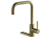 Unlimited 5-in-1 - Haakse kraan - Gold - Single Titanium - kokend  gekoeld en bruisend br/ Opgelet  Artikel bestaat uit 3 dozen 