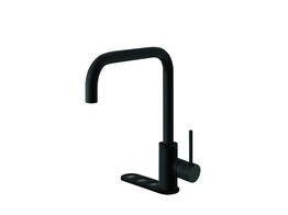 Unlimited 5-in-1 - Haakse kraan - Sturdy Black - Combi Extra Titanium - kokend  gekoeld en bruisend br/ Opgelet  Artikel bestaat uit 3 dozen 