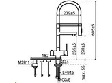 5-in-1 Unllimited XL Ronde kraan - Gun metal -Single Titanium br/ Opgelet  Artikel bestaat uit 3 dozen 