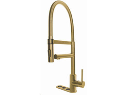 5-in-1 Unllimited XL Ronde kraan - Goud -Single Titanium br/ Opgelet  Artikel bestaat uit 3 dozen 