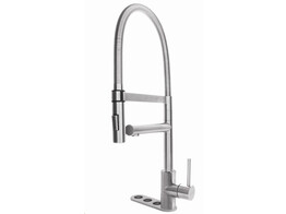 5-in-1 Unllimited XL Ronde kraan - Inox -Single CombiTitanium br/ Opgelet  Artikel bestaat uit 3 dozen 
