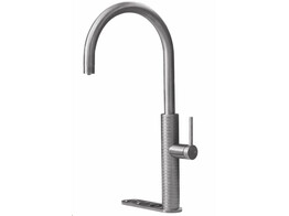 Motif Design 5-in-1 - Ronde kraan rond - Inox - Combi Extra Titanium - kokend  gekoeld en bruisend br/ Opgelet  Artikel bestaat uit 2 dozen 