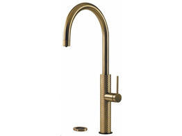 Motif Design 3-in-1 - Ronde kraan rond - Gold - Click Boiler Single/Combi Titanium - kokend