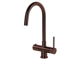 3-in-1 - Ronde kraan - Copper - Single Titanium - kokend