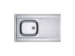 MAN7111 - 103.0166.821 - Standaard - Opbouwspoeltafel / 1000 x 600 mm / 1 bak / Omkeerbaar