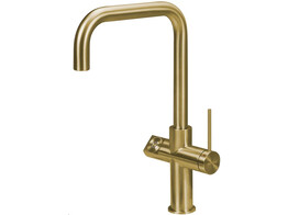 Click 3-in-1 - Haakse kraan - Goud - Click Boiler Single/CombiTitanium - kokend