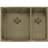 311618PB - Lanesto Burgos - Vlak- en onderbouw - 590 x 440  mm - Patinated Brass - Grote bak links