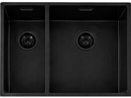 311619SB - Lanesto Burgos A affleurer ou sous-encastrer - 590 x 440 mm -Sturdy Black-  Grande Cuve a droite