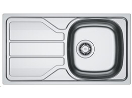 FLX 611-78/441- Flash - evier a encastrer/ 780 x435 mm/ 1 cuve/ reversible
