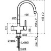 3-en-1  Robinet rond  Or  Titane simple  eau bouillante