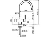3-en-1  Robinet rond  Or  Titane simple  eau bouillante