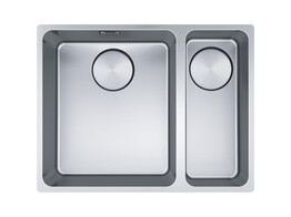MYX1603416LM1 - 122.0717.428 - Mythos - Onderbouwspoelbak / 555 x 430 mm / Glad / Grote bak links / Manuele lediging