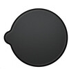 331323 - 112.0657.383 - Bouton rotatif rond noir mat