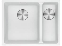 MRG260MWL1 - 135.0694.628 - Maris - Evier a affleurer / 553 x 433 mm / 2 bassins / Grand bassin a gauche / Blanc Metallise