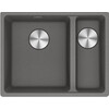 MRG160SGL1 - 125.0692.240 - Maris - Onderbouwspoeltafel / 553 x 433 mm / 2 bakken / Grote bak links / Steengrijs