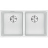 MRG220MW1 - 135.0694.637 - Maris - Evier a affleurer / 753 x 433 mm / 2 bassins / Blanc Metallise