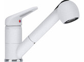 301041 - 115.0470.669 - Novara - Eengreepsmengkraan met sproeier / Top lever / Chroom-Metaal wit