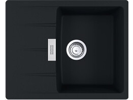 CNG61162MB1 - 114.0691.504 - Centro - Inbouwspoeltafel / 620 x 500 mm / 1 bak / Zwart mat / Omkeerbaar