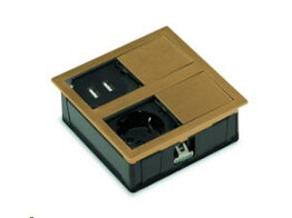 322611 - Lanesto - Ruimtebesparend inbouwstopcontact Goud - 1 stopcontact    USB-A   C