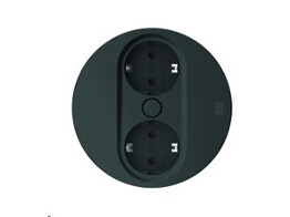 322614 -Bachmann - Twist Zwart - dubbel stopcontact